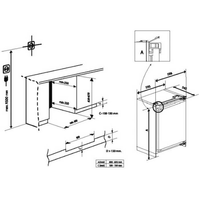 BU1153N Beko Onderbouw koelkast Inbouw.nl