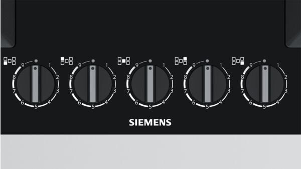 Siemens - EP7A6QC20N Gas op glas kookplaat