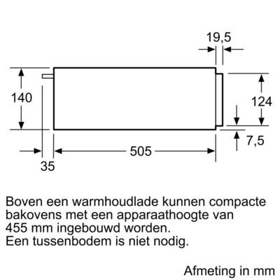 Bosch - BIC510NS0 Serviesverwarmers