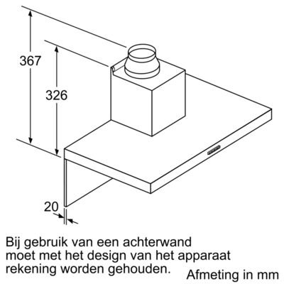 Bosch - DWB96BC50 Wandschouw afzuigkap