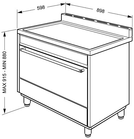 Smeg - C9IMX2 Fornuis 90 cm